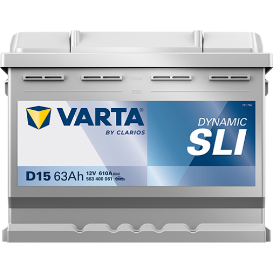 d15 VARTA Varta Μπαταρία Αυτοκινήτου Silver Dynamic D15 με Χωρητικότητα 63Ah και CCA 610A - Image 1