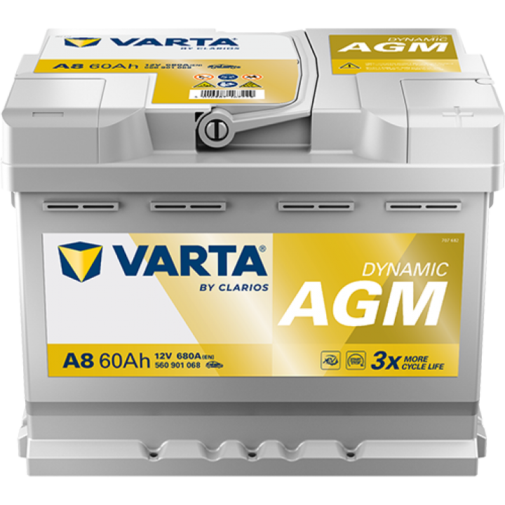 Μπαταρία Varta Silver Dynamic AGM D52 - A8 60Ah