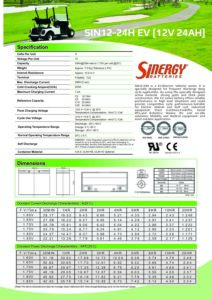 Μπαταρία Sinergy SIN12-24H με χωρητικότητα 24Ah - Image 2